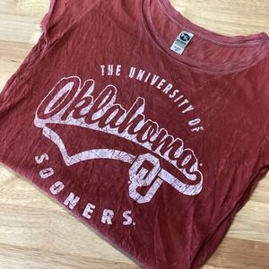 Ladies New Agenda Oklahoma‎ Sooners Short Sleeved Tee Medium NWOT
